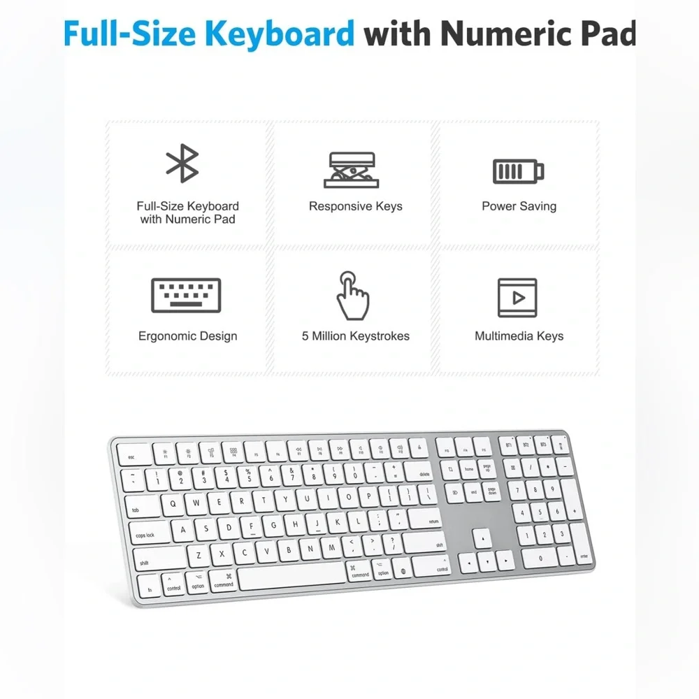 Omoton wireless keyboard, designed for Mac